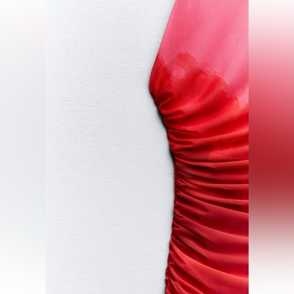 Zara Printed Tulle Dress - Picture 10 of 10